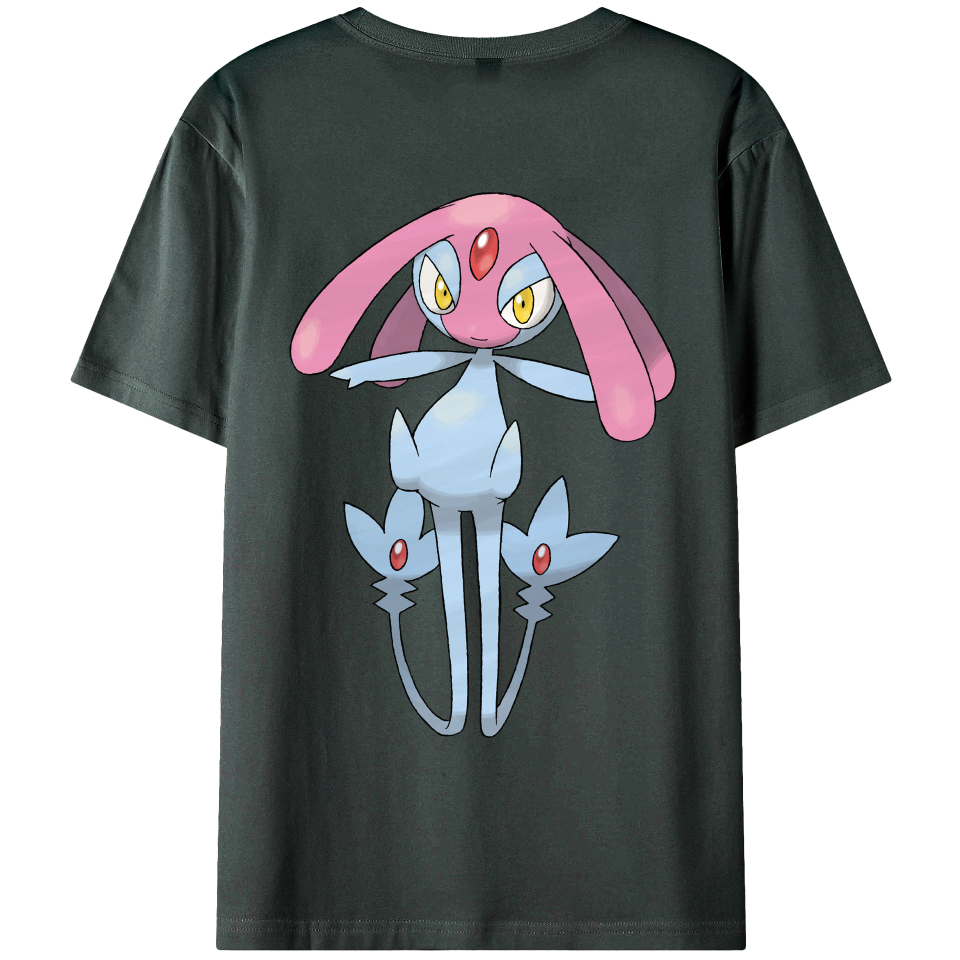 （画像用） ポケットモンスター Pokémon 綿100％ メンズ半袖Tシャツ（バックプリント） 通気性